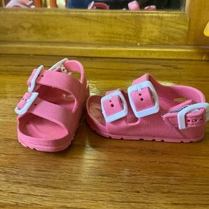 Size 2 infant pink Velcro sandal